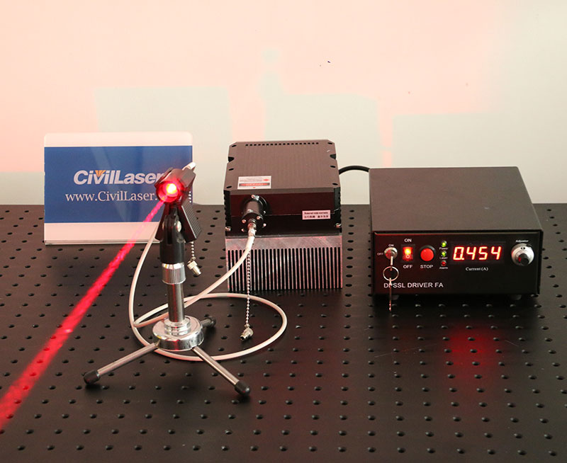 685nm 7200mW High Power Red Fiber Coupled Laser With Power Supply